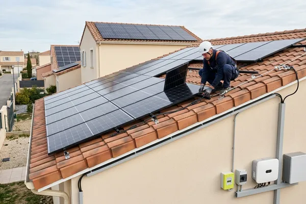 Panneaux solaires en toiture dans les Alpes-Maritimes